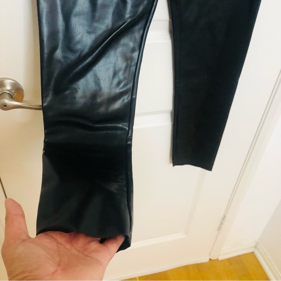 NWT New JOIE Faux Leather leggings Black Vegan various sizes MSRP $198 - Picture 6 of 13